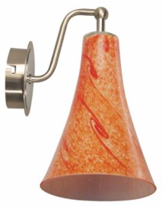 Nástenná lampa 1X40W E14 chróm saténová RUFI