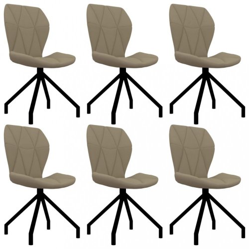 Jídelní židle 6 ks umělá kůže Dekorhome - BAREVNÁ VARIANTA: Černá