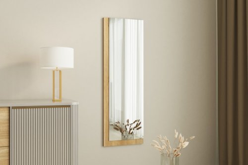 Zrkadlo Lariya - White, Natural