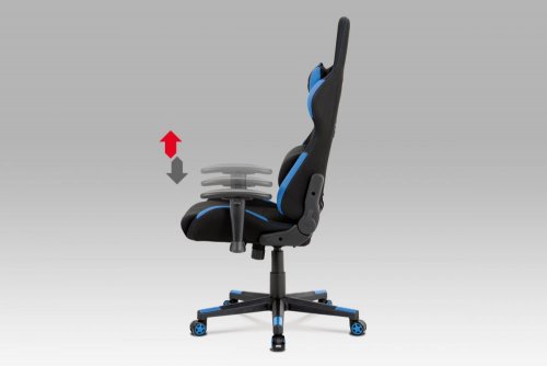 Kancelářská židle KA-F02 látka / plast - BAREVNÁ VARIANTA: Modrá