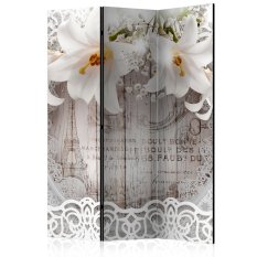 Paraván - Lilies and Quilted Background [Room Dividers]
