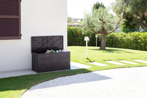 Zahradní úložný box WOOD 420 l