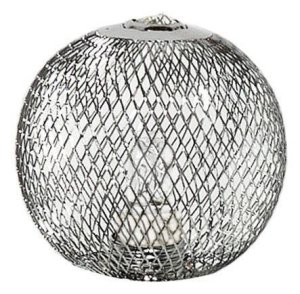 Kovové tienidlo na lampu, prelamované, chrómové, G9 80 mm, pre lampy Novel