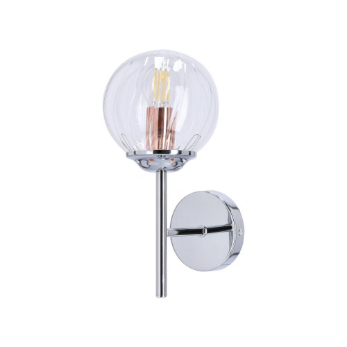 Jednoduché chrómové tienidlo na stenu zo skla Best