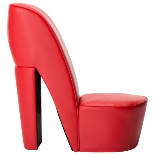 Kreslo v tvare topánky umelá koža Dekorhome - BAREVNÁ VARIANTA: Červená