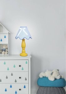 Stolová lampa Lola žlto-modrá