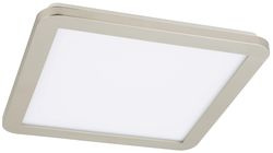 Minimalistické stropní svítidlo NEXIT do koupelny – saténově stříbrné 30 cm – stmívatelné stropní svítidlo LED 3000K 18W IP44