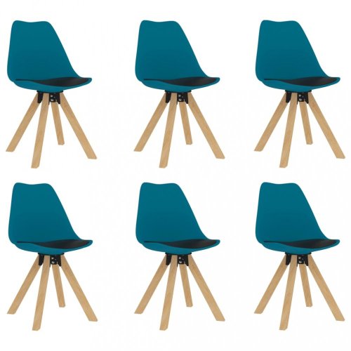 Jídelní set 6+1 buk / umělá kůže / plast Dekorhome
