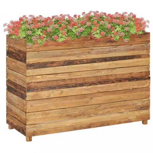 Záhradný kvetináč teakové drevo Dekorhome - ROZMER: 150x40x38 cm