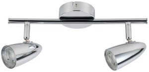 Nástenná lampa s LED pásikom 2x4W chróm LIBERTY