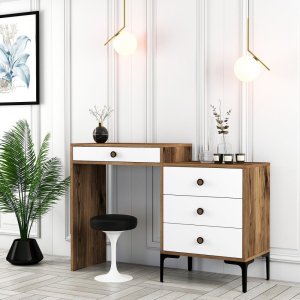 Toaletní stolek Lizbon 551 - Walnut, White