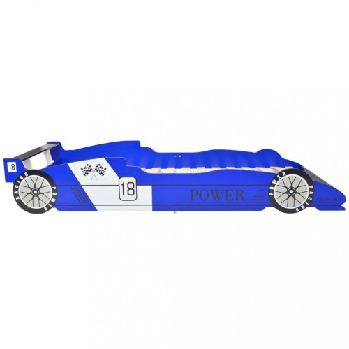 Detská posteľ závodné auto Dekorhome - BAREVNÁ VARIANTA: Modrá