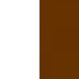 Bílá / hnědá