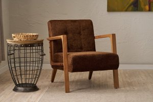 Kreslo ušiak Kemer - Brown