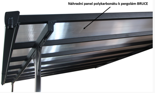 Panel polykarbonátu k pergolám BRUCE - 3010 mm - POSLEDNÝ KUS