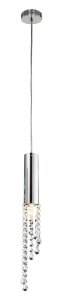 Závesná lampa Duero s chrómovou LED žiarovkou GU10 3W
