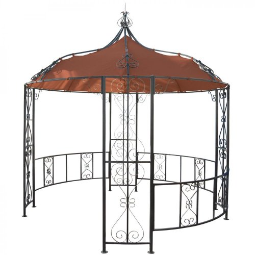 Zahradní pergola 3 x 3 m Almeria - BAREVNÁ VARIANTA: Hnědá / červená