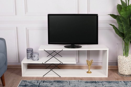 TV stolek Zigzag - White