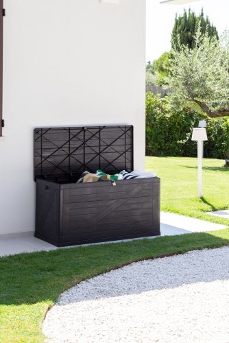 Zahradní úložný box WOOD 420 l