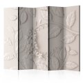 Paraván - Paper Flowers (Cream) [Room Dividers]
