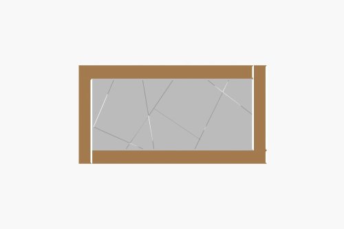 Zrkadlo Pierre - Bronze, White