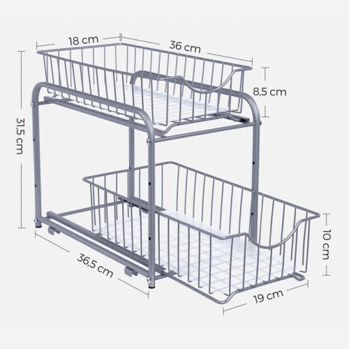 Kovový organizér AUK-E1017