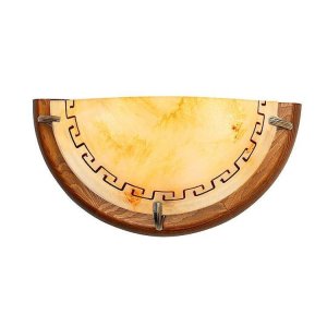 Stropná lampa Grécka stropná lampa e27 alabastrová hnedá