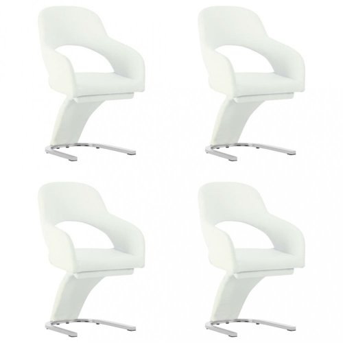 Jídelní židle 4 ks umělá kůže / chrom Dekorhome - BAREVNÁ VARIANTA: Cappuccino