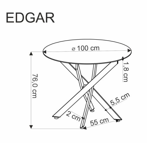 Jedálenský stôl EDGAR