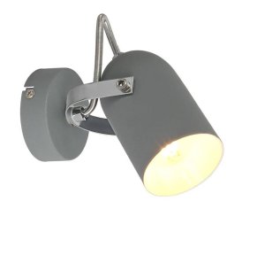 Nástenná lampa 1X40W E14 sivá GRAY
