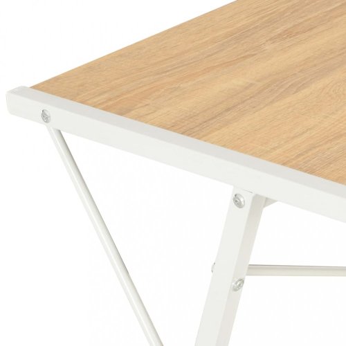 Písací stôl s policami drevotrieska / oceľ Dekorhome - BAREVNÁ VARIANTA: Čierna / hnedá