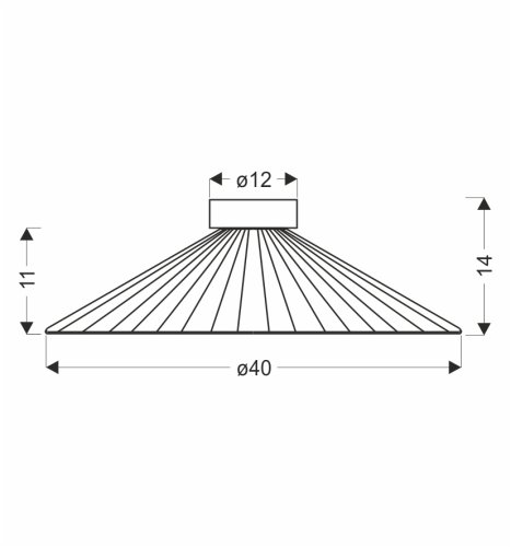 Lampa sufitowa Sonte 40 czarna druciana z białym kloszem do salonu GX53