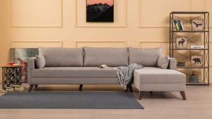 Rohová sedacia súprava / Rohová pohovka Bella Corner Sofa Right 1 - Cream