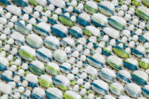 Kusový koberec Sion Sisal Aztec 22184 green/blue/ecru – na ven i na doma 80x150 cm