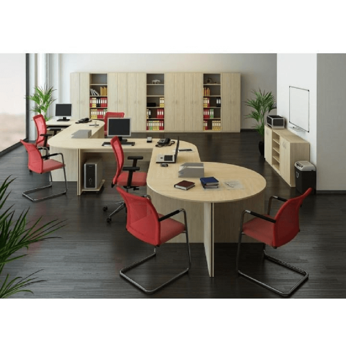 Kancelářský stůl s obloukem TEMPO AS NEW 022 - BAREVNÁ VARIANTA: Třešeň