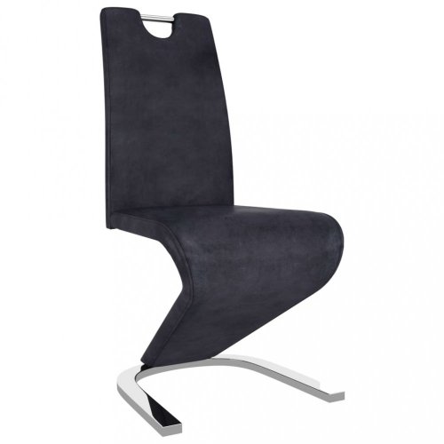 Jídelní židle 2 ks umělá kůže / chrom Dekorhome - BAREVNÁ VARIANTA: Modrá