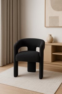 Leith LET71BLK Tapetovaná stolička