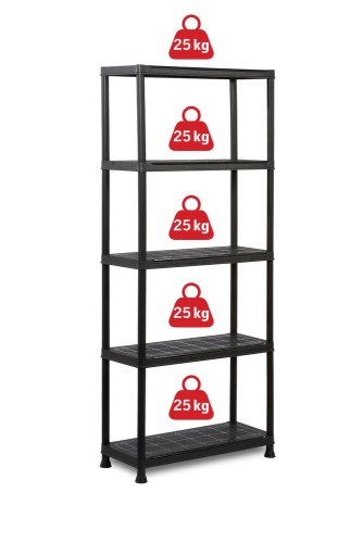 Plastový regál PLUS 75/5