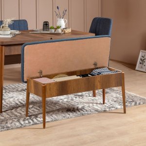 Lavica Vina Bench Dark Blue, Walnut