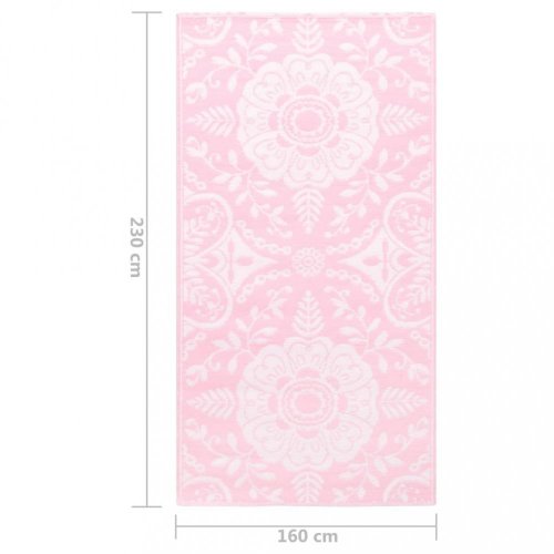 Vonkajší koberec ružová PP Dekorhome
