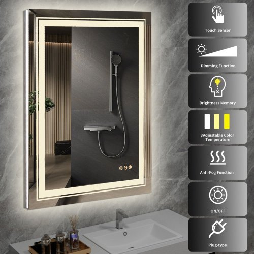 Zrcadlo VERO s LED podsvícením