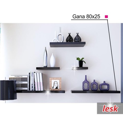 Nástenná polička GANA 80x25