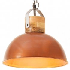 Závesná lampa 32 cm kov / mangovník Dekorhome