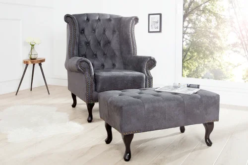 Chesterfield taburet MIDAS Dekorhome