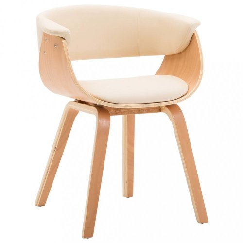 Jedálenská stolička ohýbané drevo Dekorhome - BAREVNÁ VARIANTA: Krémová / svetlohnedá
