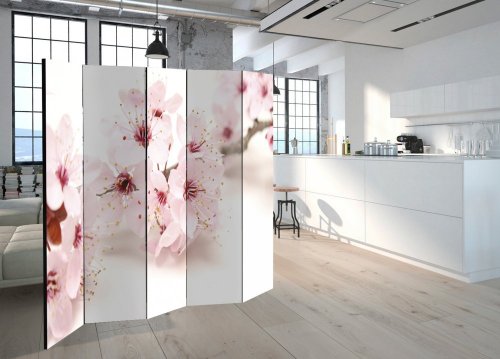 Paraván Cherry Blossom Dekorhome - ROZMER: 135x172 cm (3-dielny)