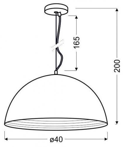 Závěsná lampa AMALFI 1xE27 - PRŮMĚR: 30 cm