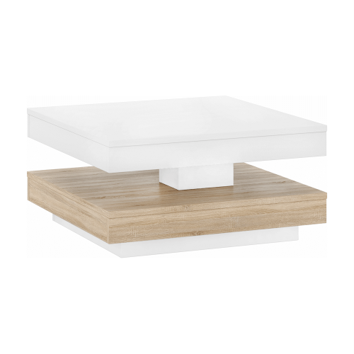 Konferenční stolek MANDY - BAREVNÁ VARIANTA: Bílá / beton
