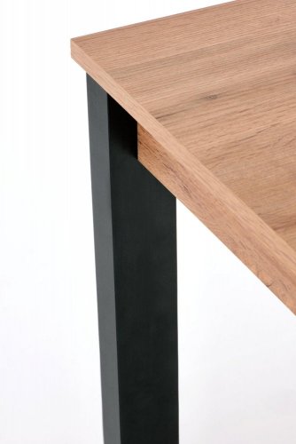Rozkladací jedálenský stôl GINO - BAREVNÁ VARIANTA: Dub wotan / čierna