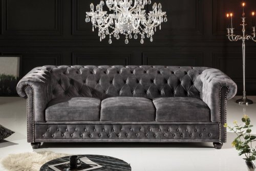 Chesterfield pohovka 3-místná MIDAS Dekorhome